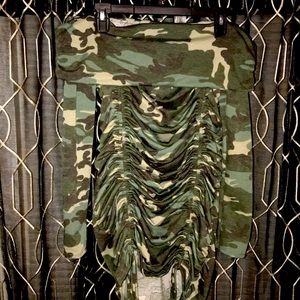 Crumped Mini Dress